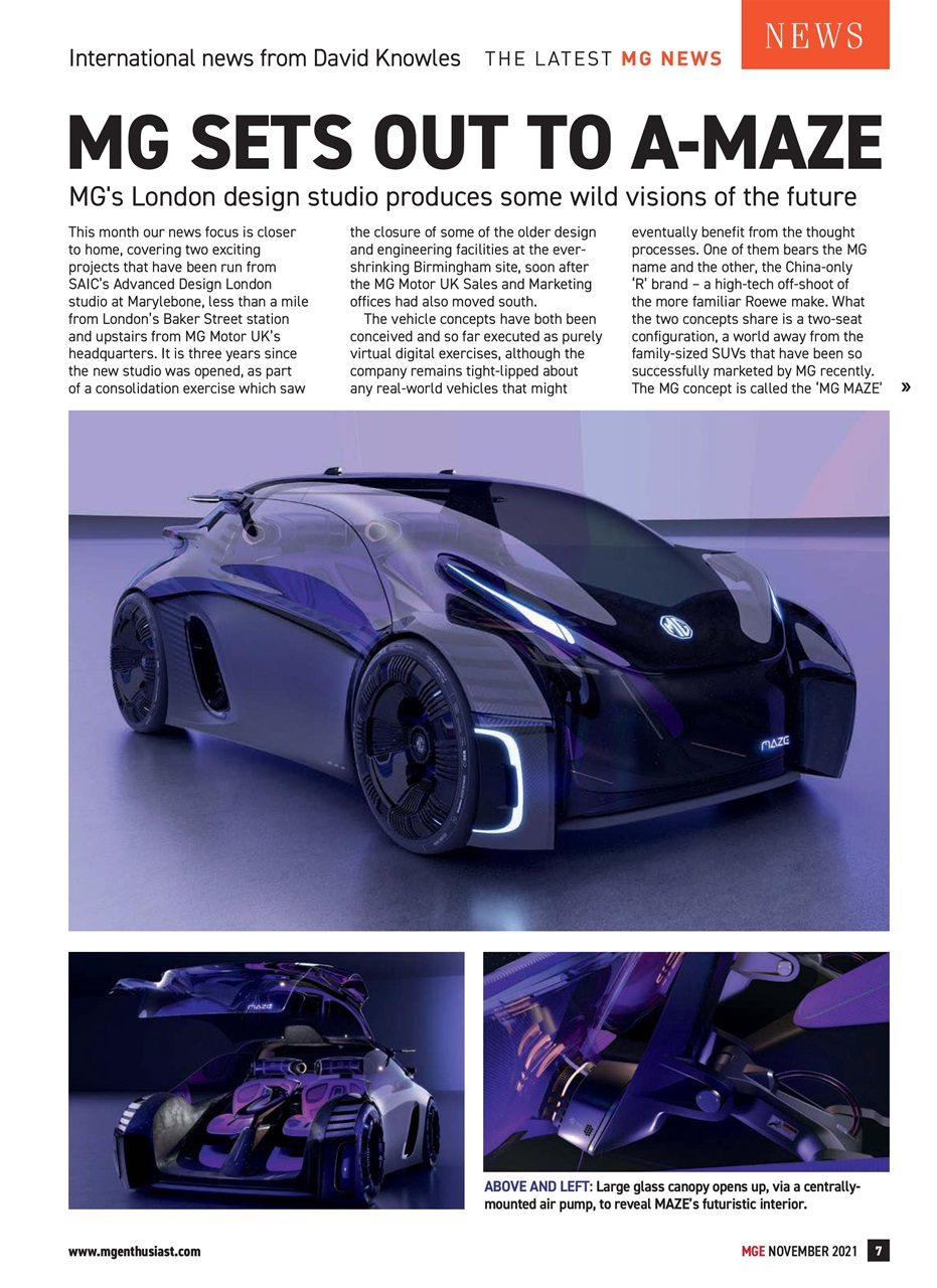 MG Enthusiast Preview Pages