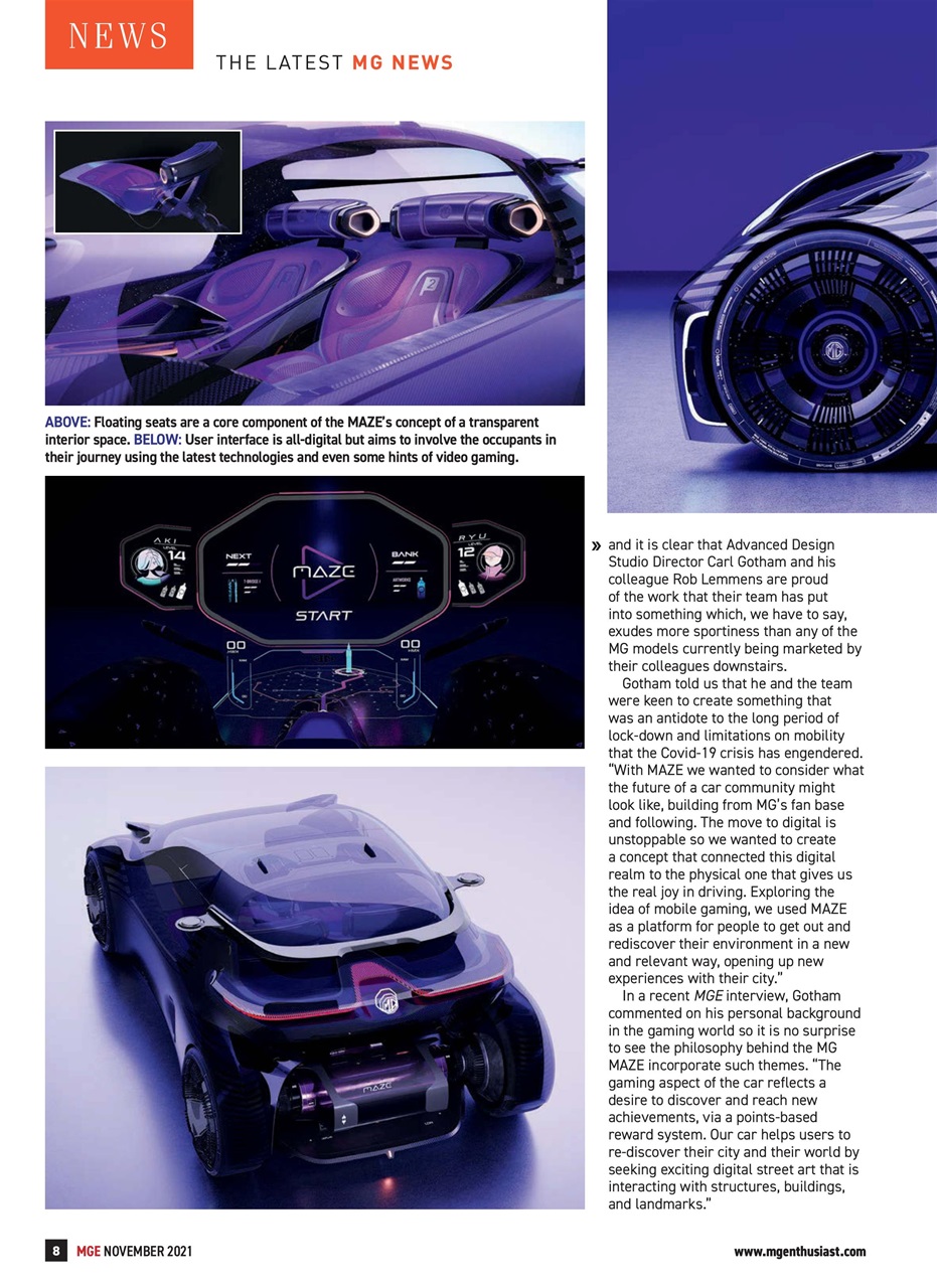 MG Enthusiast Preview Pages