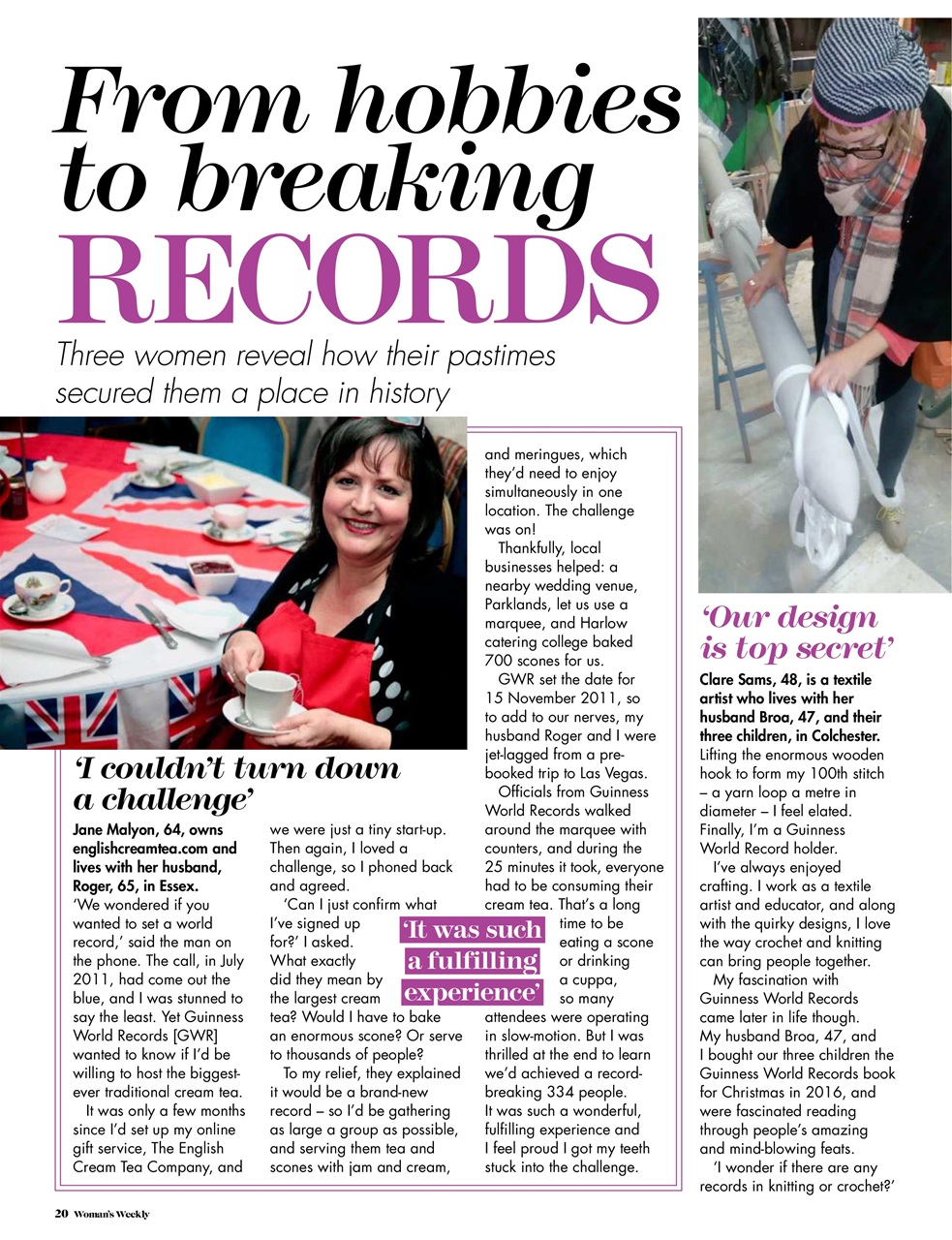 Woman's Weekly Preview Pages