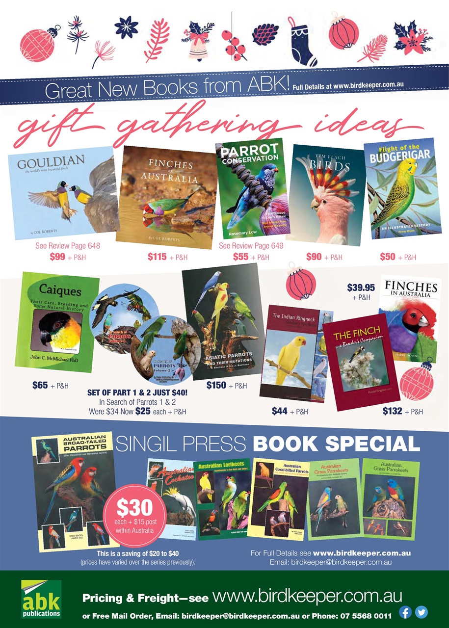Australian Birdkeeper Magazine Preview Pages