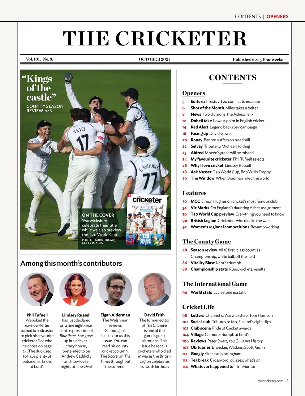 The Cricketer Magazine Preview Pages