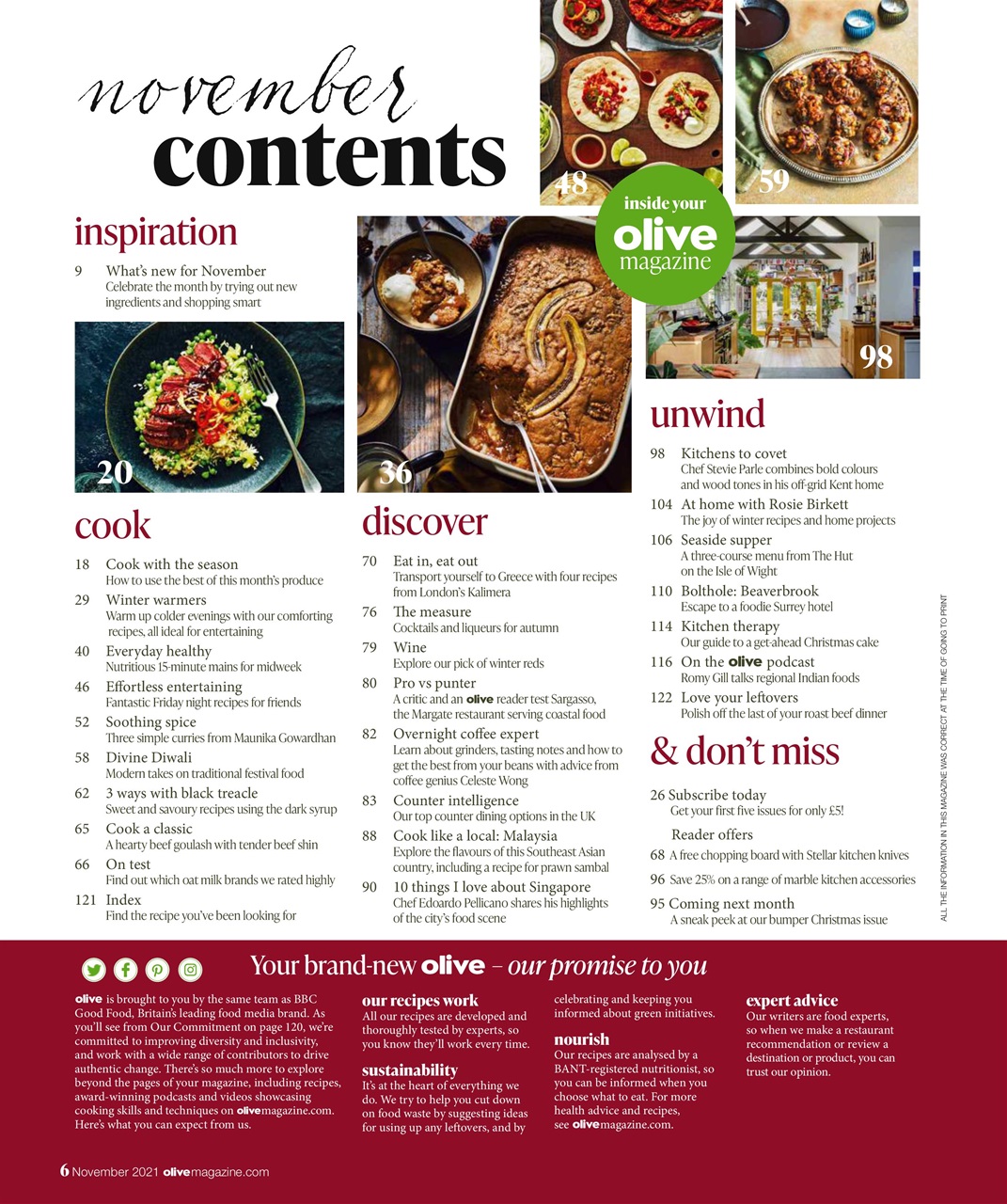 Olive Magazine Preview Pages