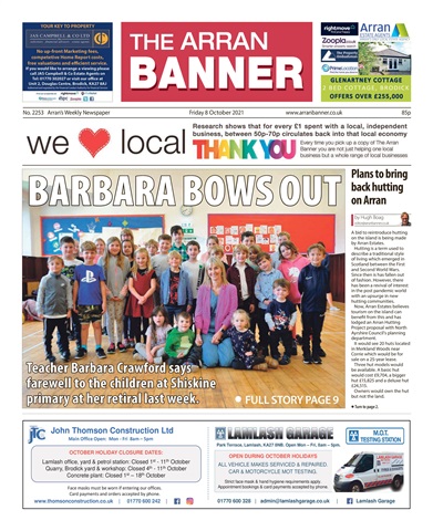 Arran Banner issue 08/10/2021