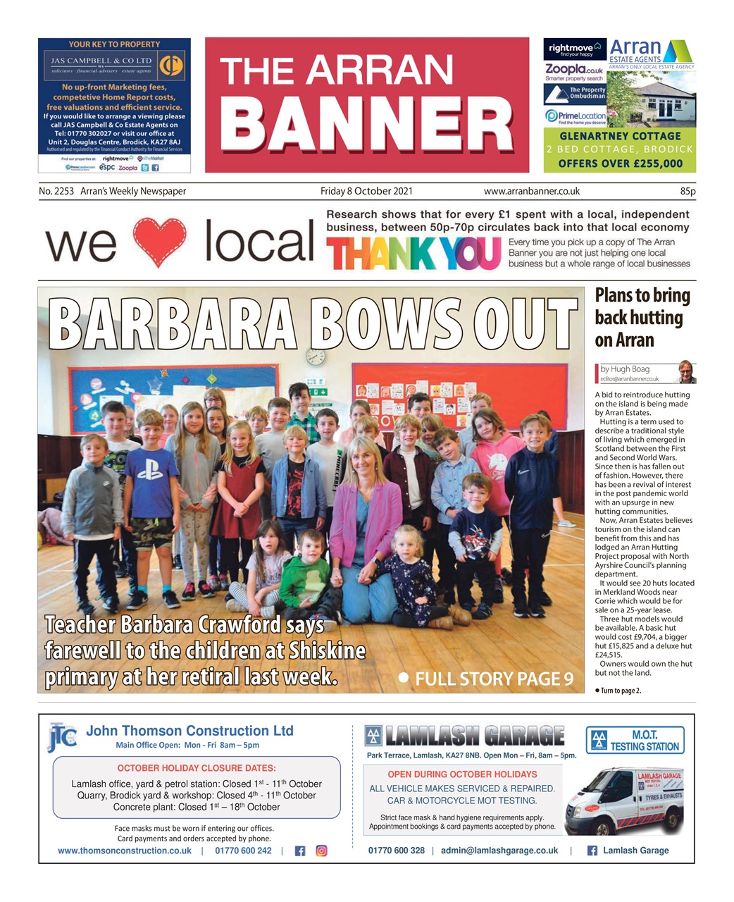 Arran Banner Preview Pages