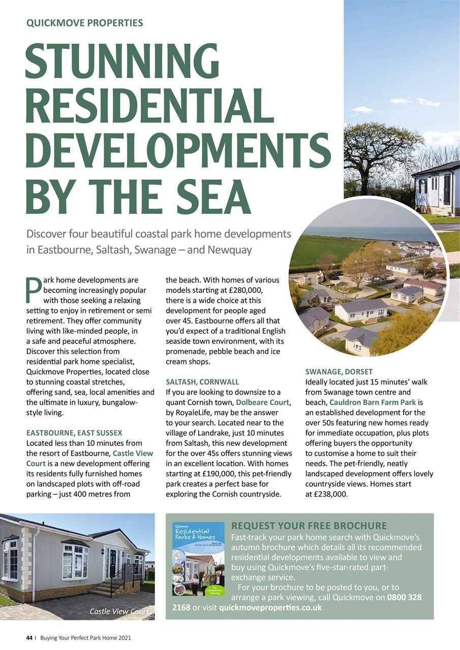 Buying your Perfect Park Home Preview Pages