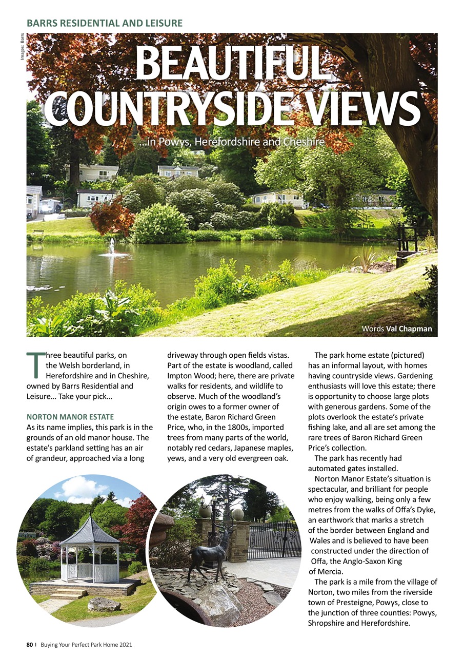 Buying your Perfect Park Home Preview Pages