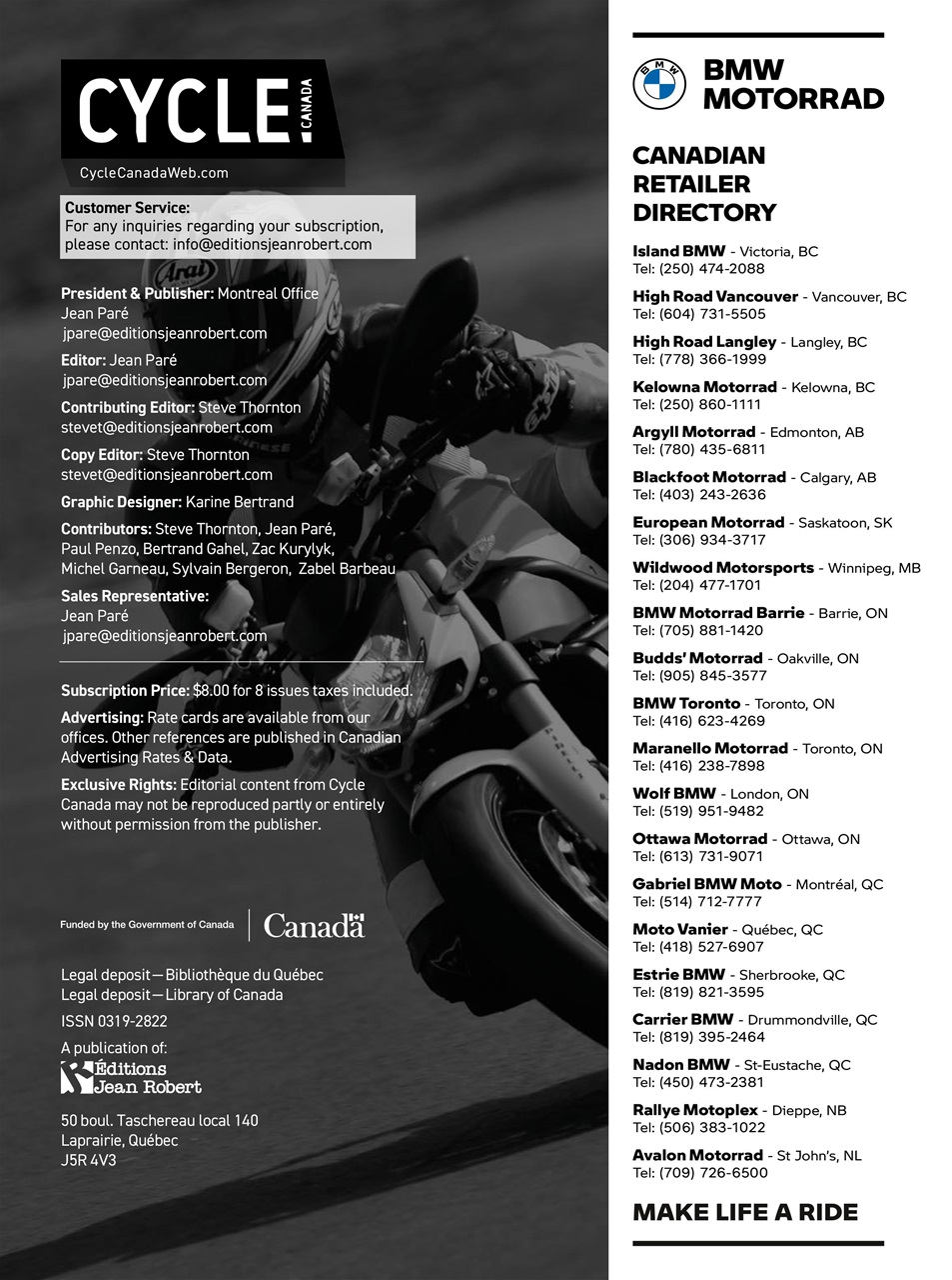 Cycle Canada Preview Pages