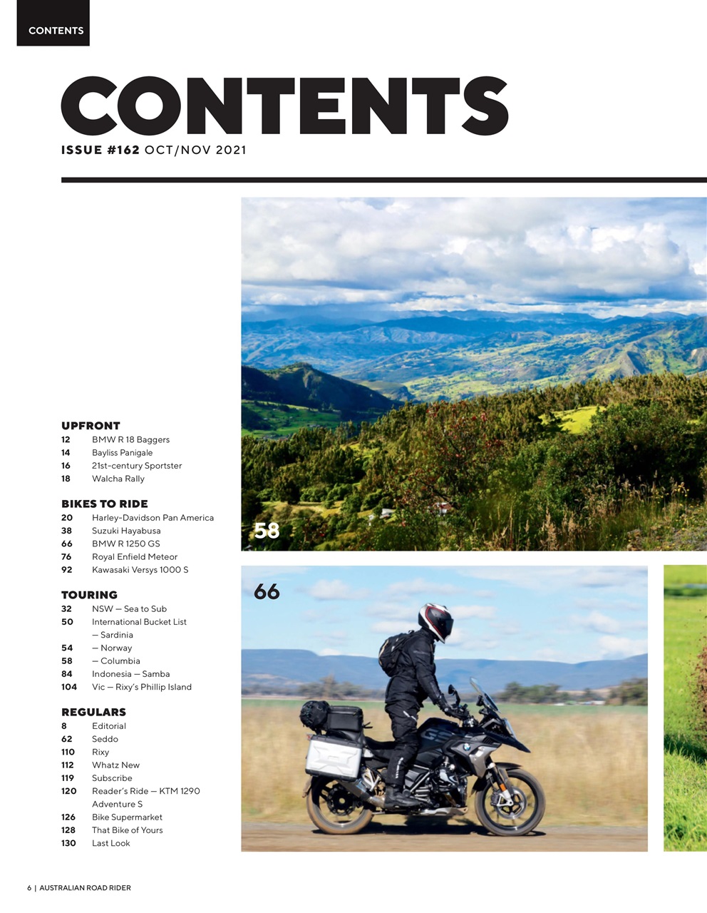 Australian Road Rider Preview Pages