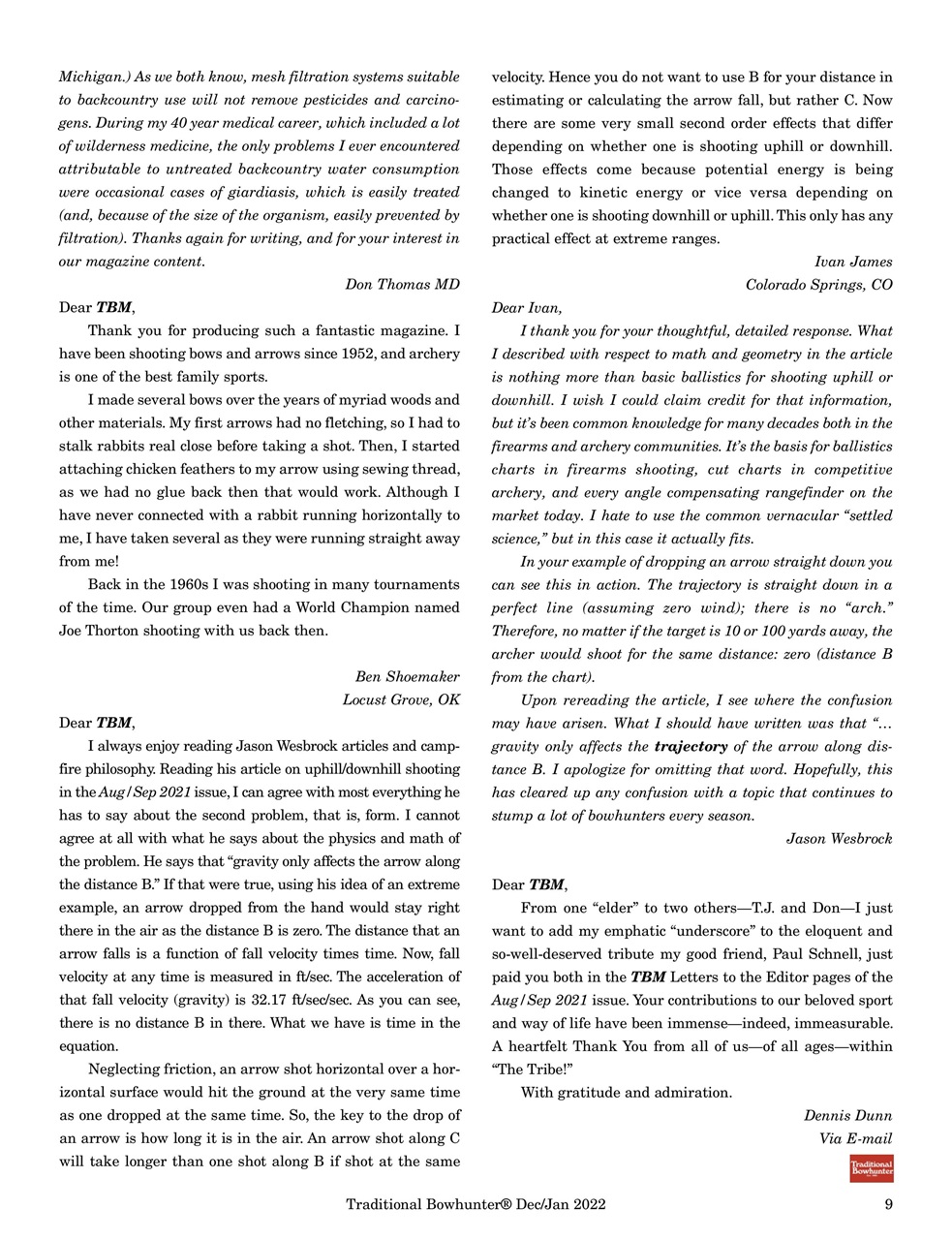 Traditional Bowhunter Magazine Preview Pages