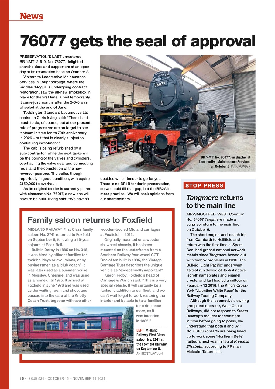 Steam Railway Preview Pages