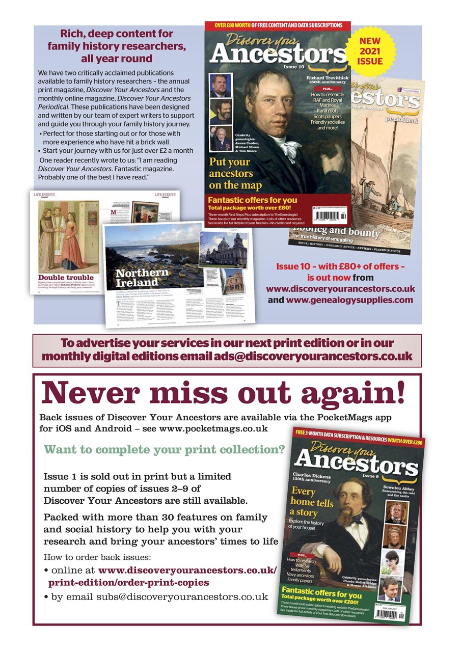 Discover Your Ancestors Preview Pages