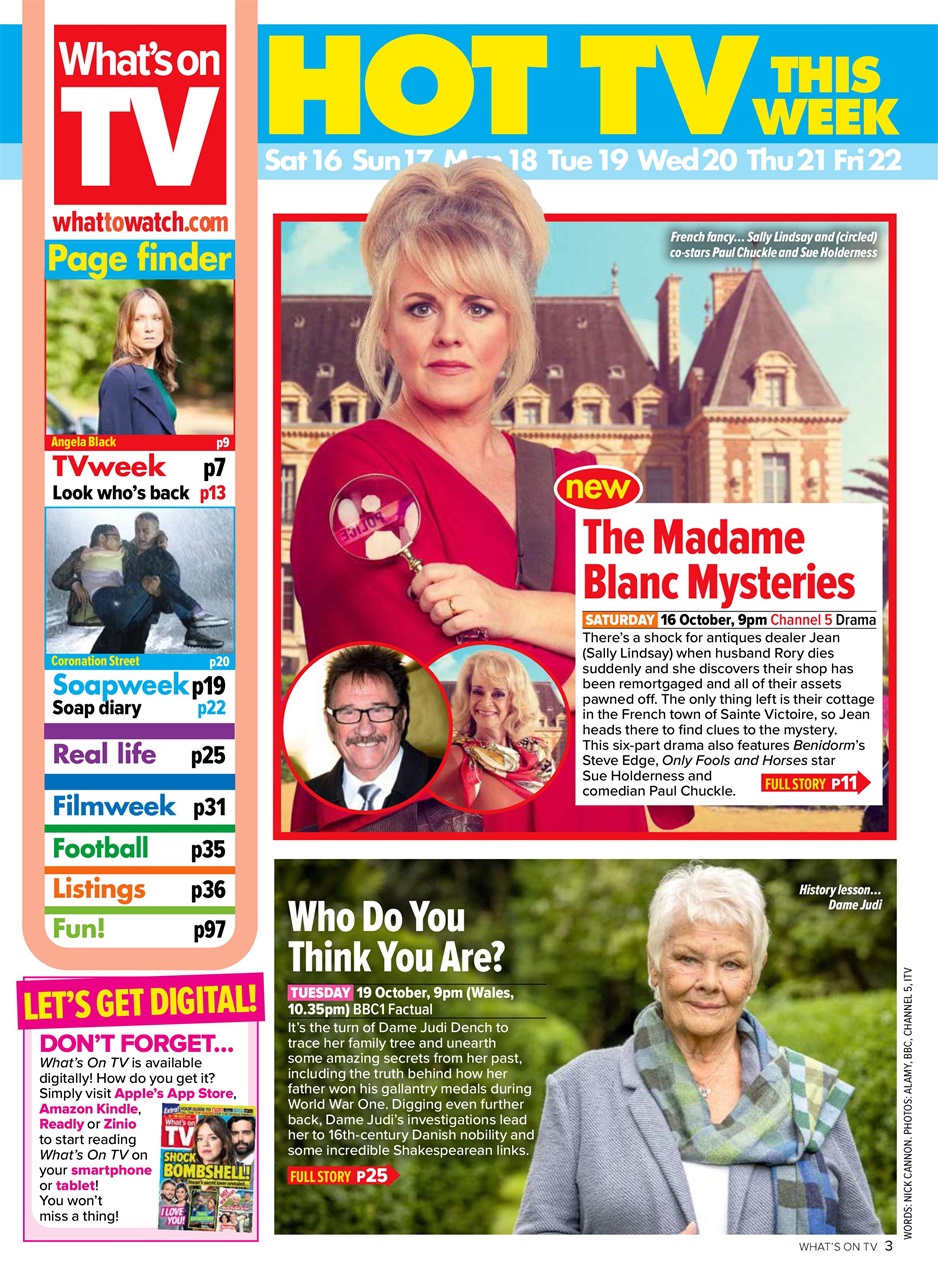 What's on TV Preview Pages