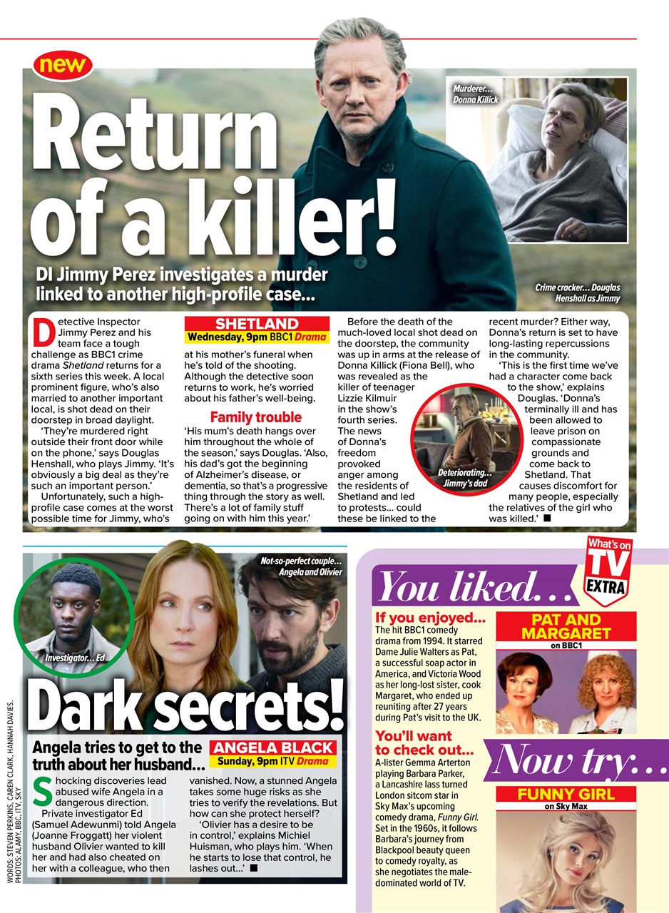 What's on TV Preview Pages