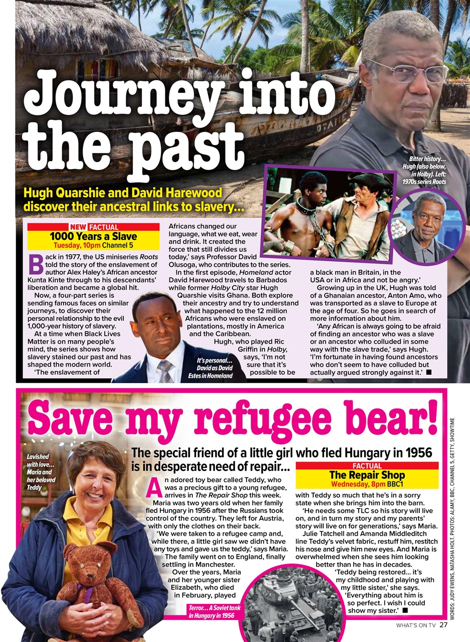 What's on TV Preview Pages