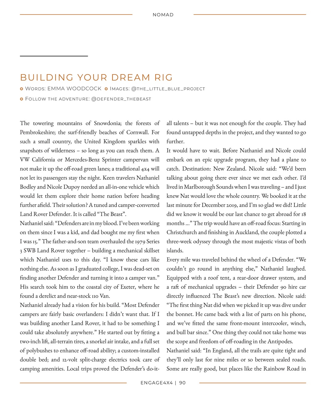 Engage4x4 Preview Pages