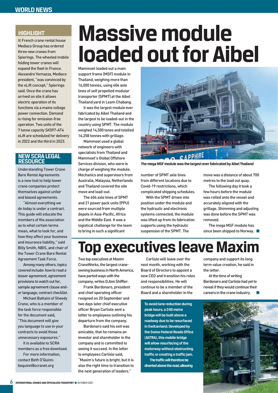 Int. Cranes and Specialized Transp Preview Pages