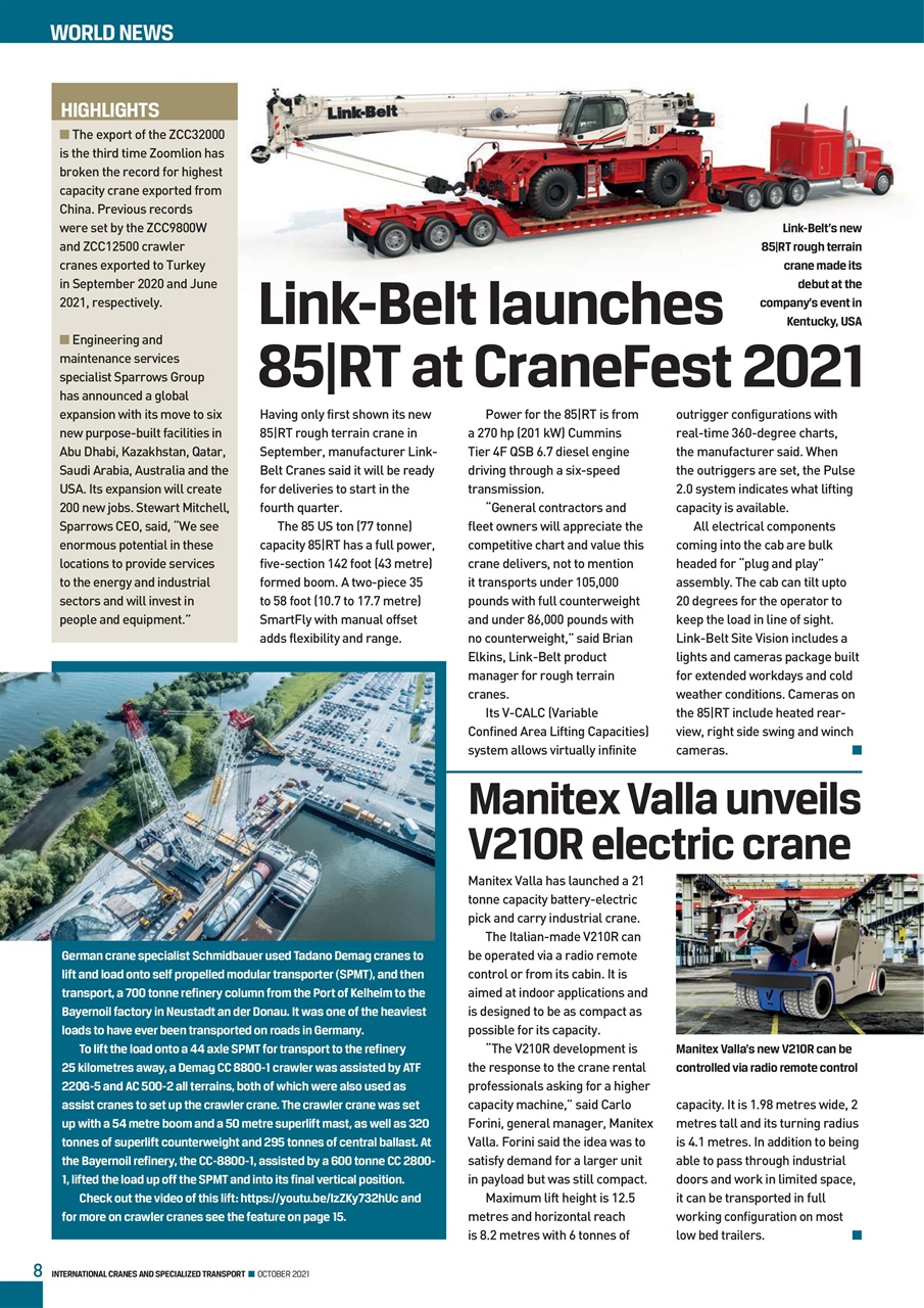 Int. Cranes and Specialized Transp Preview Pages