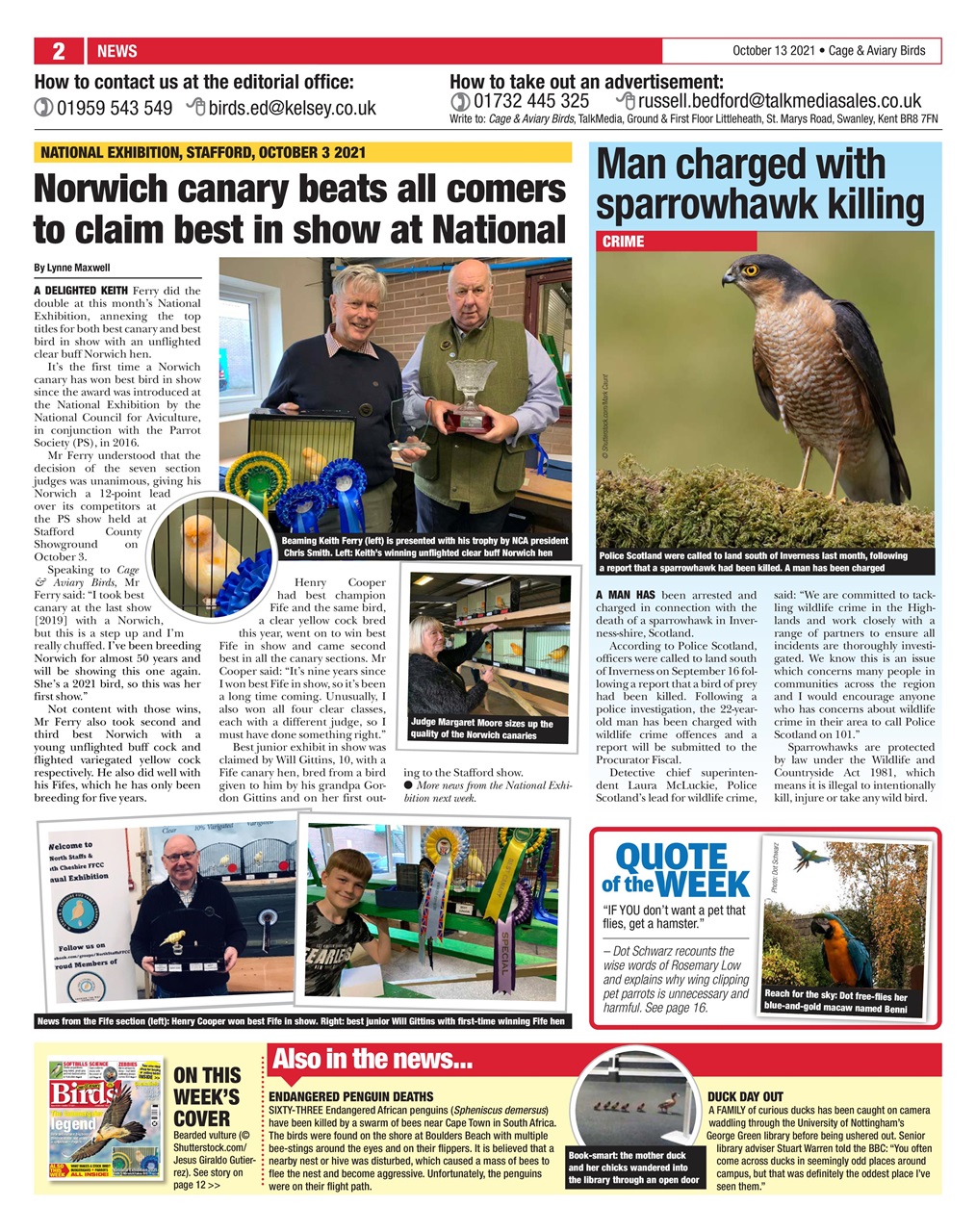 Cage & Aviary Birds Preview Pages