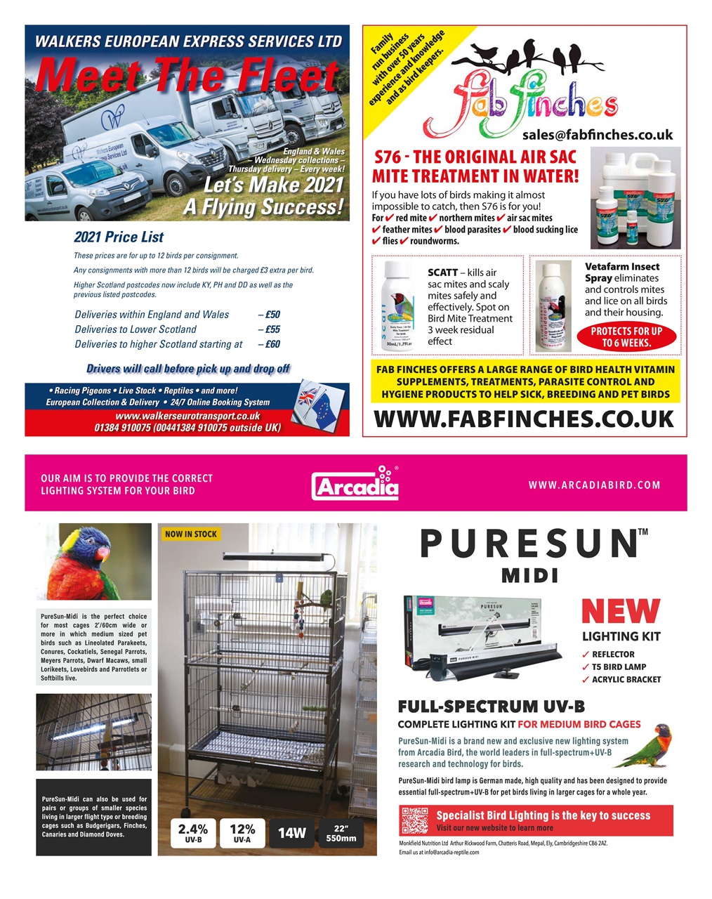 Cage & Aviary Birds Preview Pages