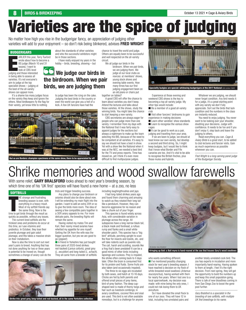 Cage & Aviary Birds Preview Pages