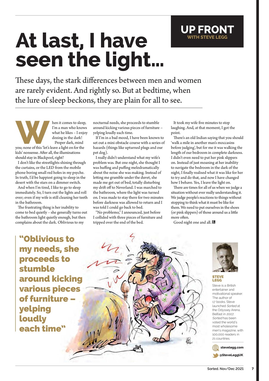 Sorted Magazine – The men's mag with morals Preview Pages