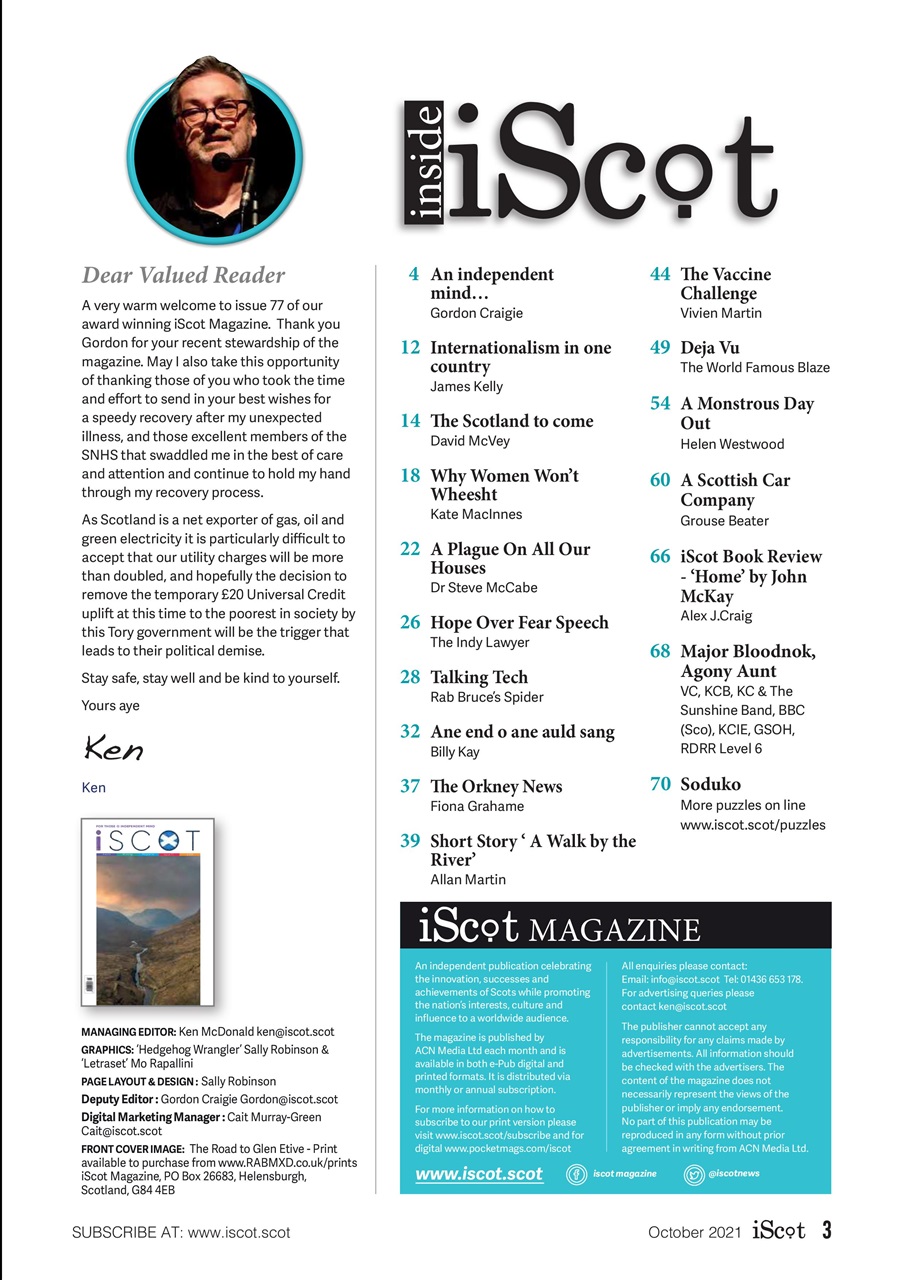 iScot Magazine Preview Pages