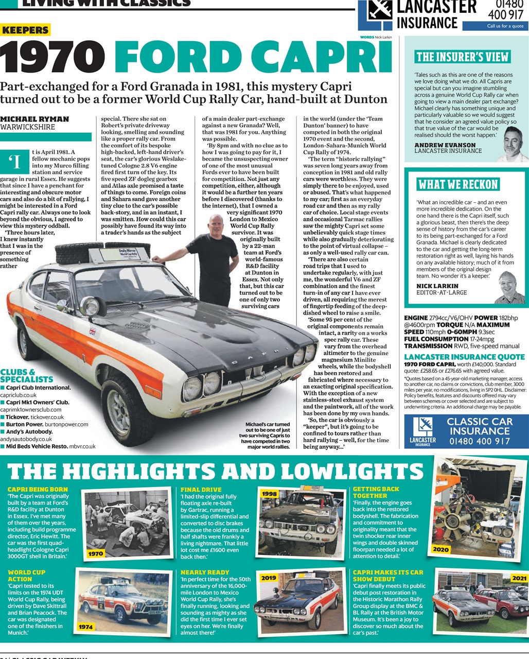 Classic Car Weekly Preview Pages