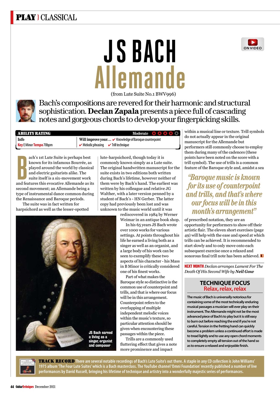 Guitar Techniques Preview Pages