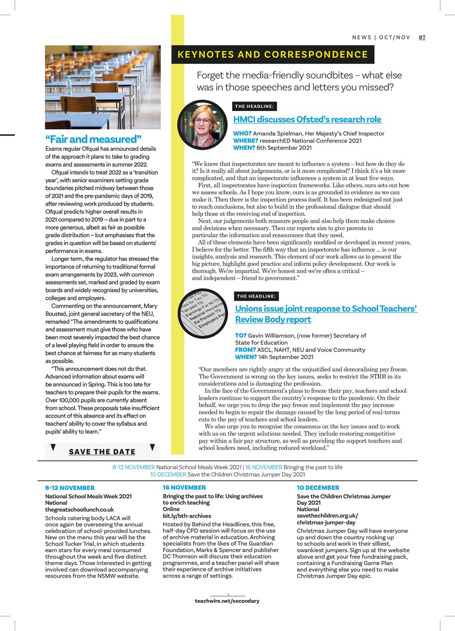 Teach Secondary Preview Pages