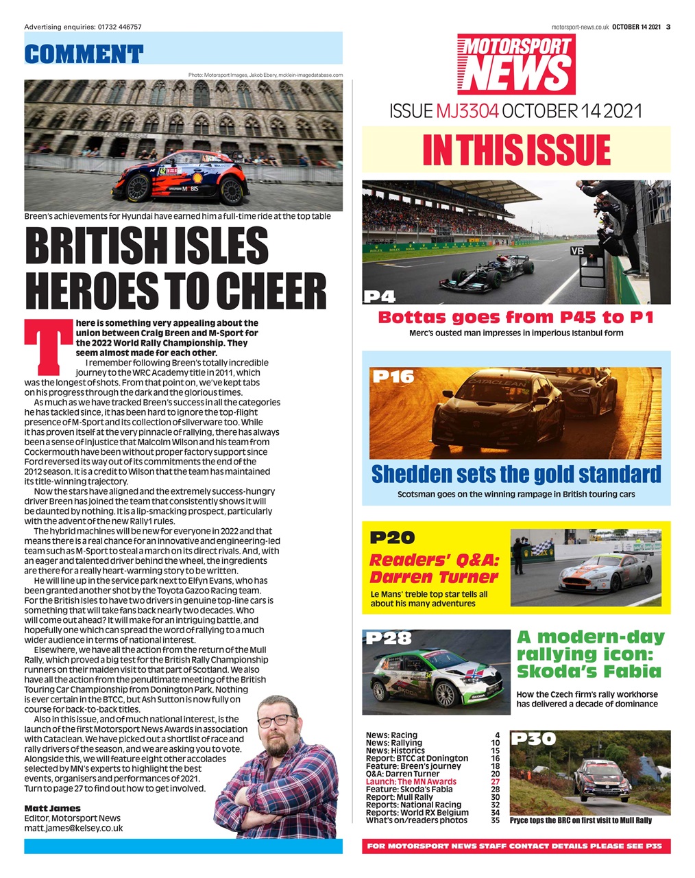 Motorsport News Preview Pages