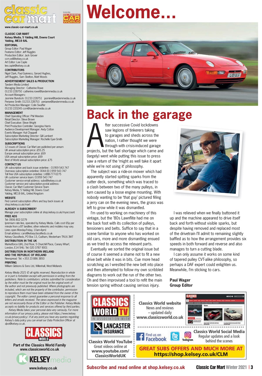 Classic Car Mart Preview Pages