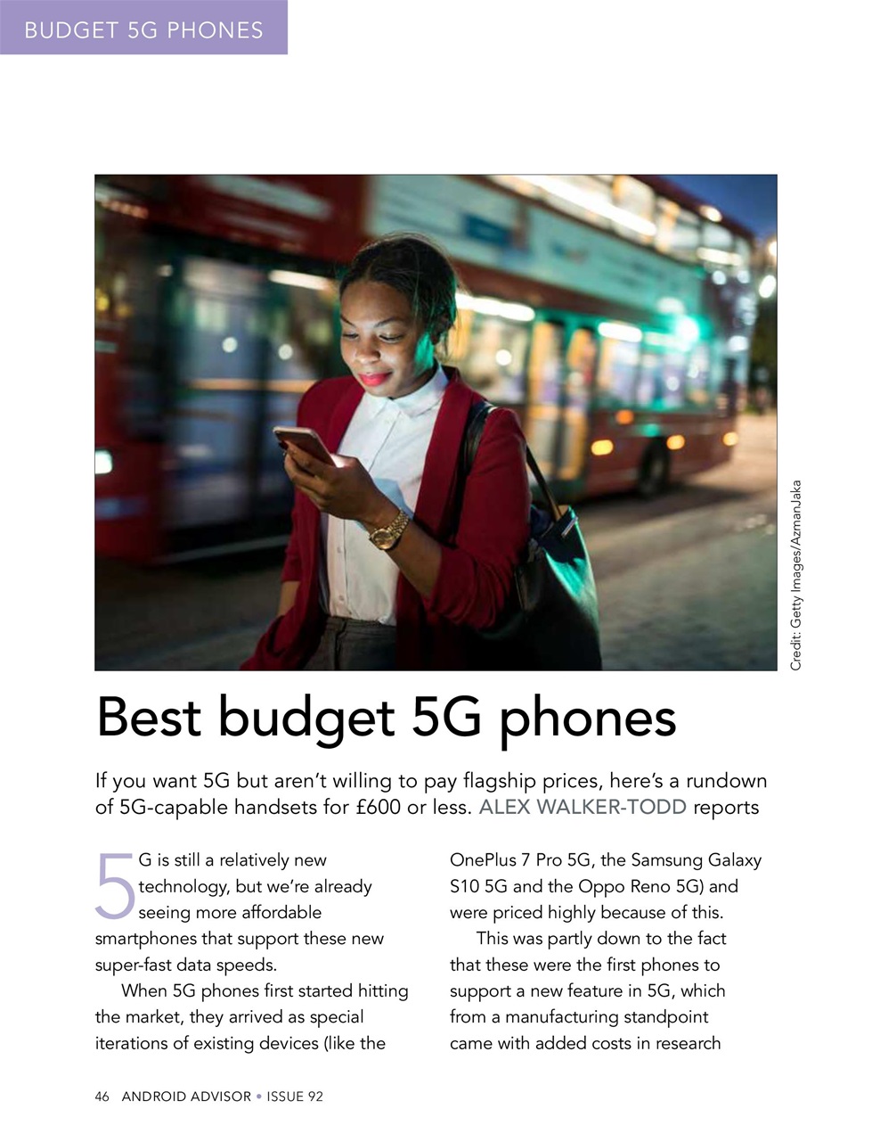 Android Advisor Preview Pages