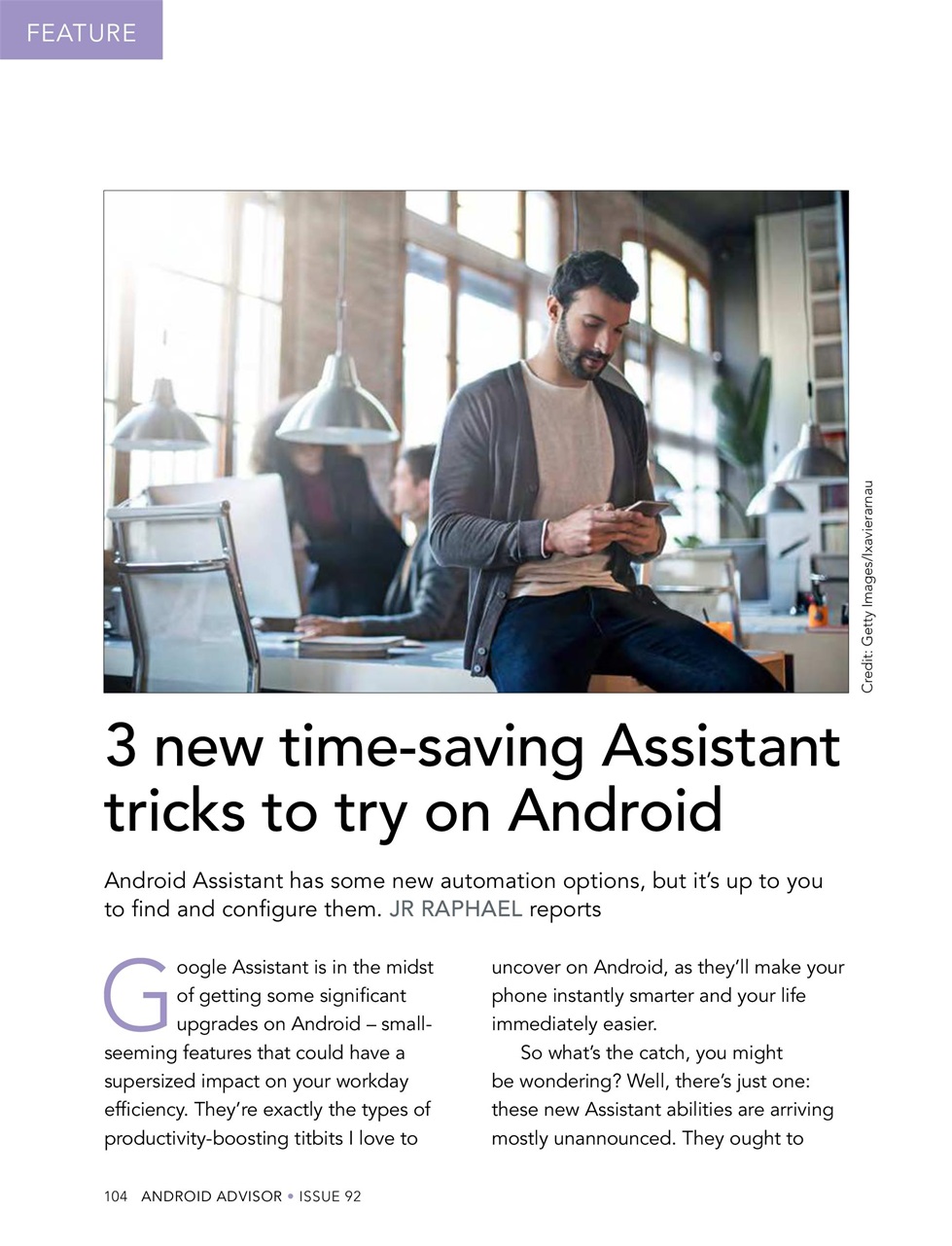 Android Advisor Preview Pages