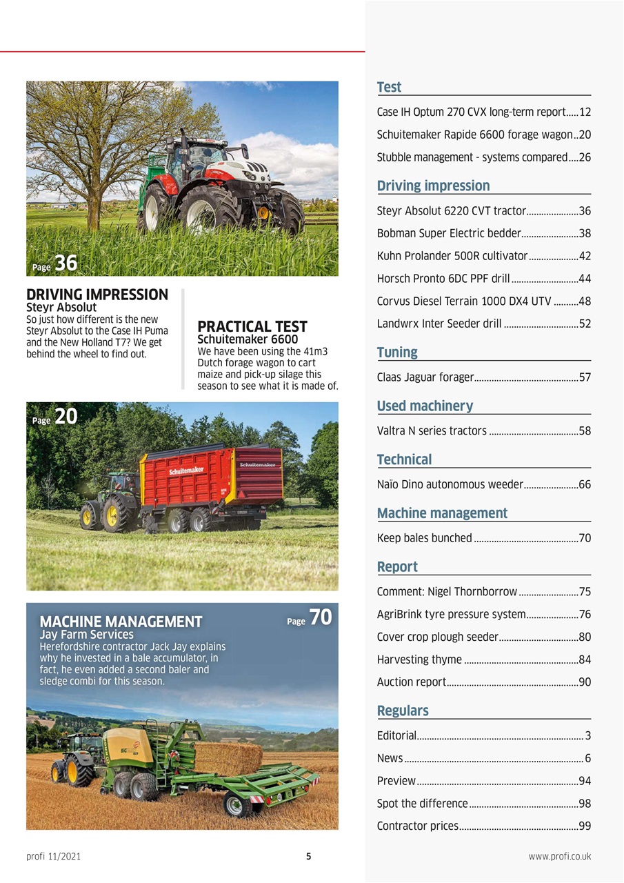 Profi International Preview Pages