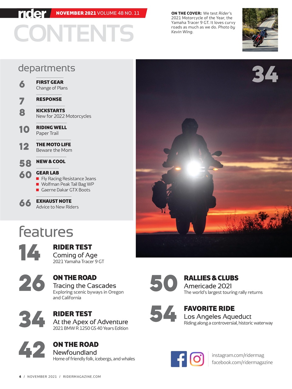 Rider Magazine Preview Pages