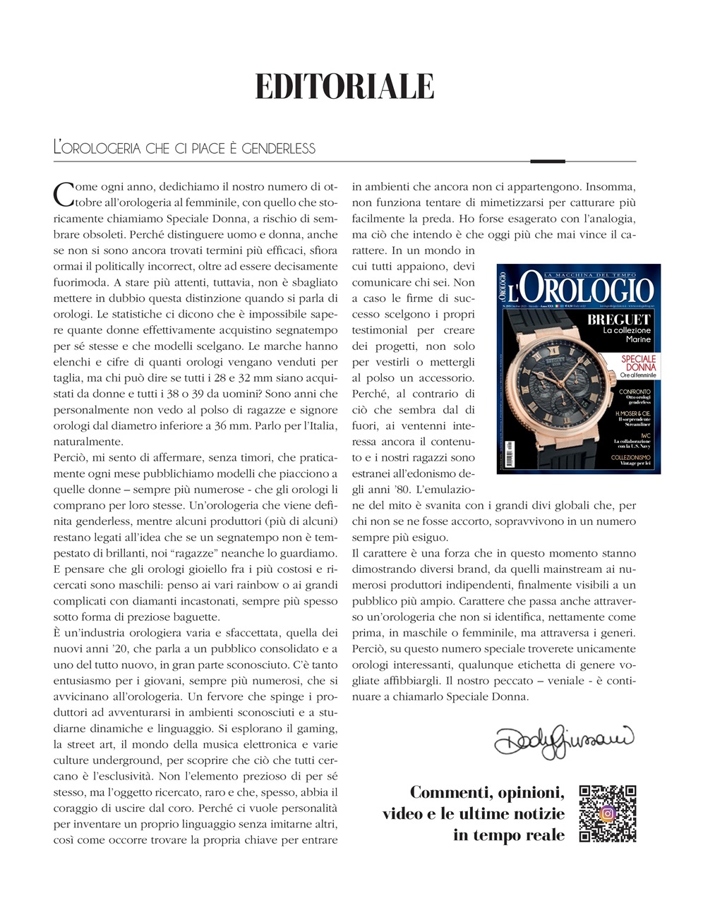 L'Orologio Preview Pages