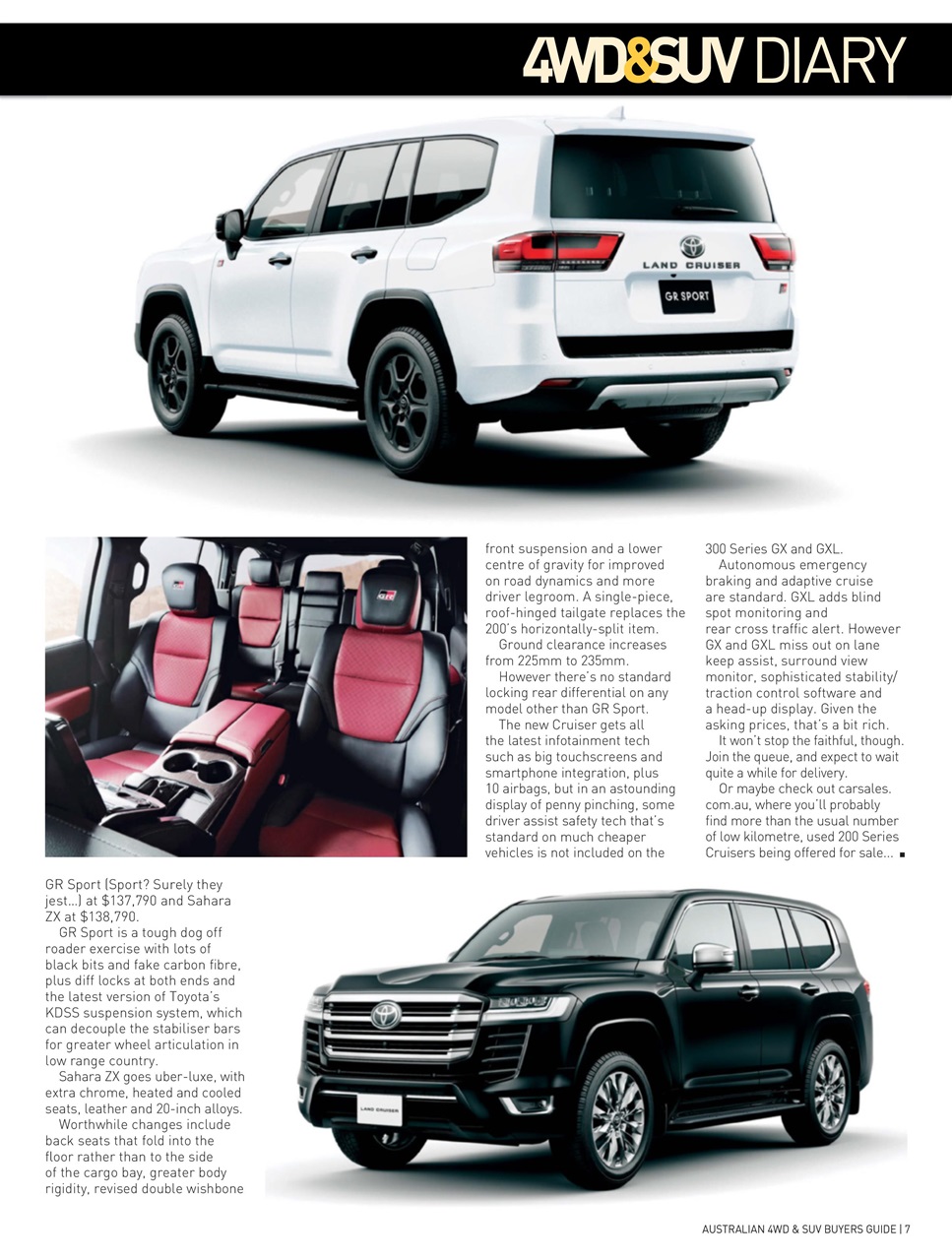 Australian 4WD and SUV Buyers Guide Preview Pages