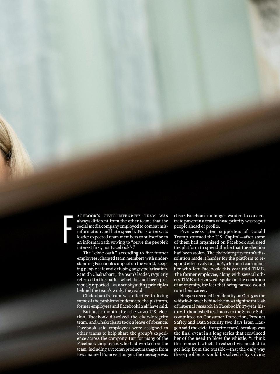 TIME Magazine Europe Preview Pages