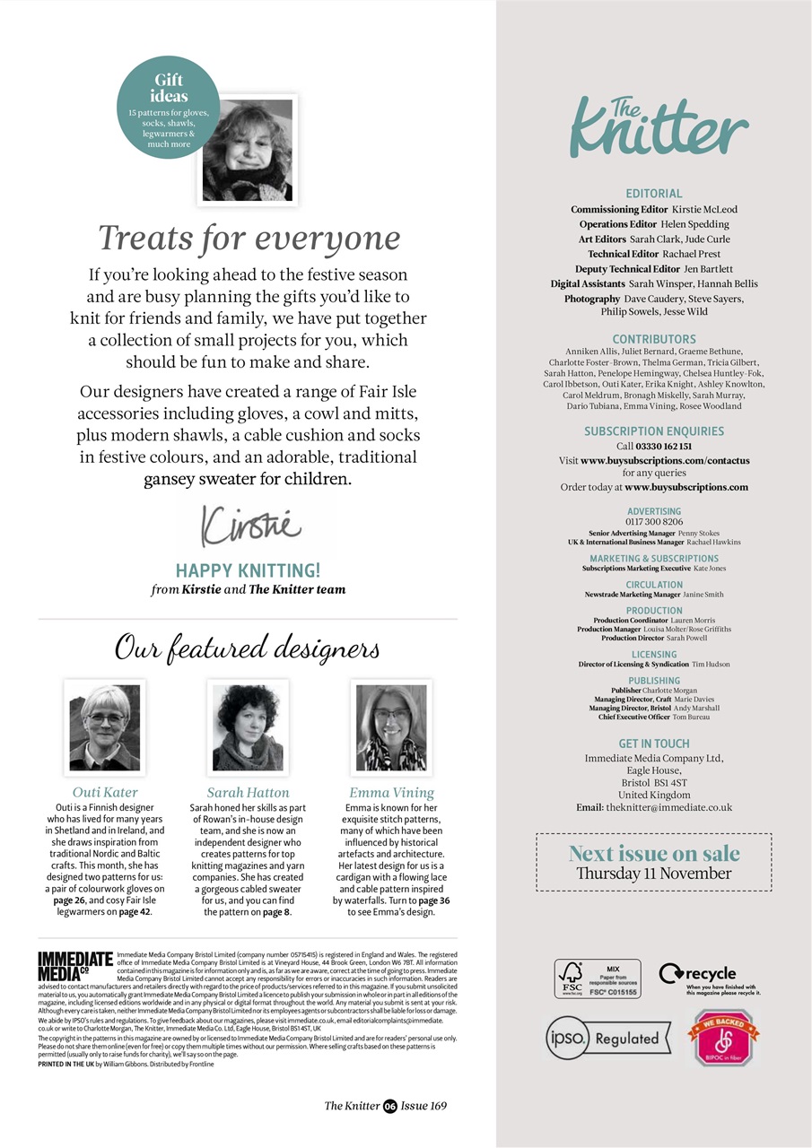 The Knitter Preview Pages