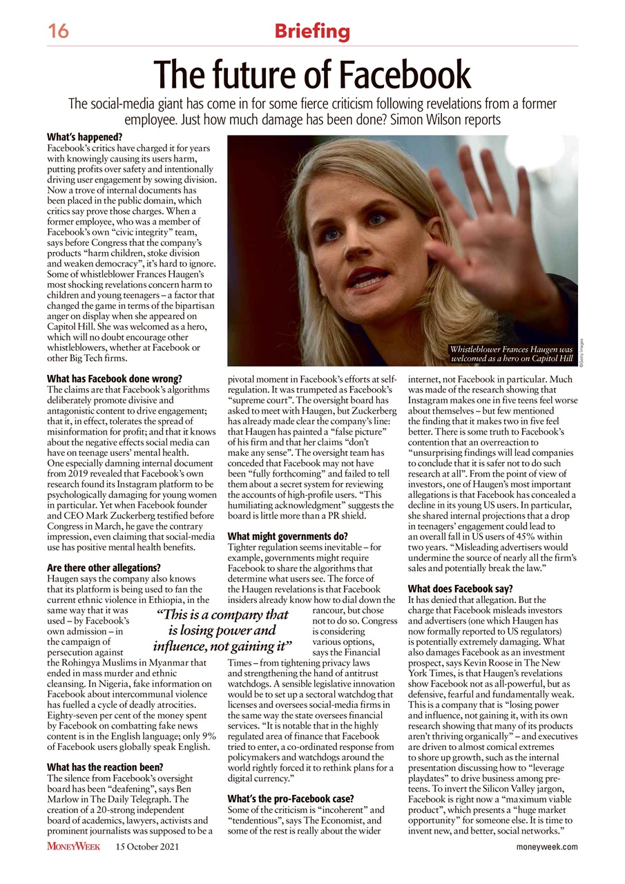 MoneyWeek Preview Pages