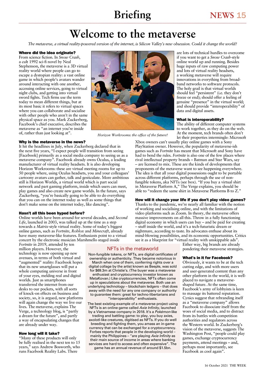 The Week Preview Pages