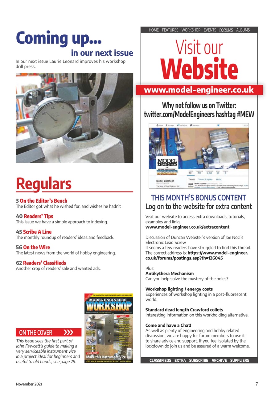 Model Engineer & Workshop Magazine Preview Pages