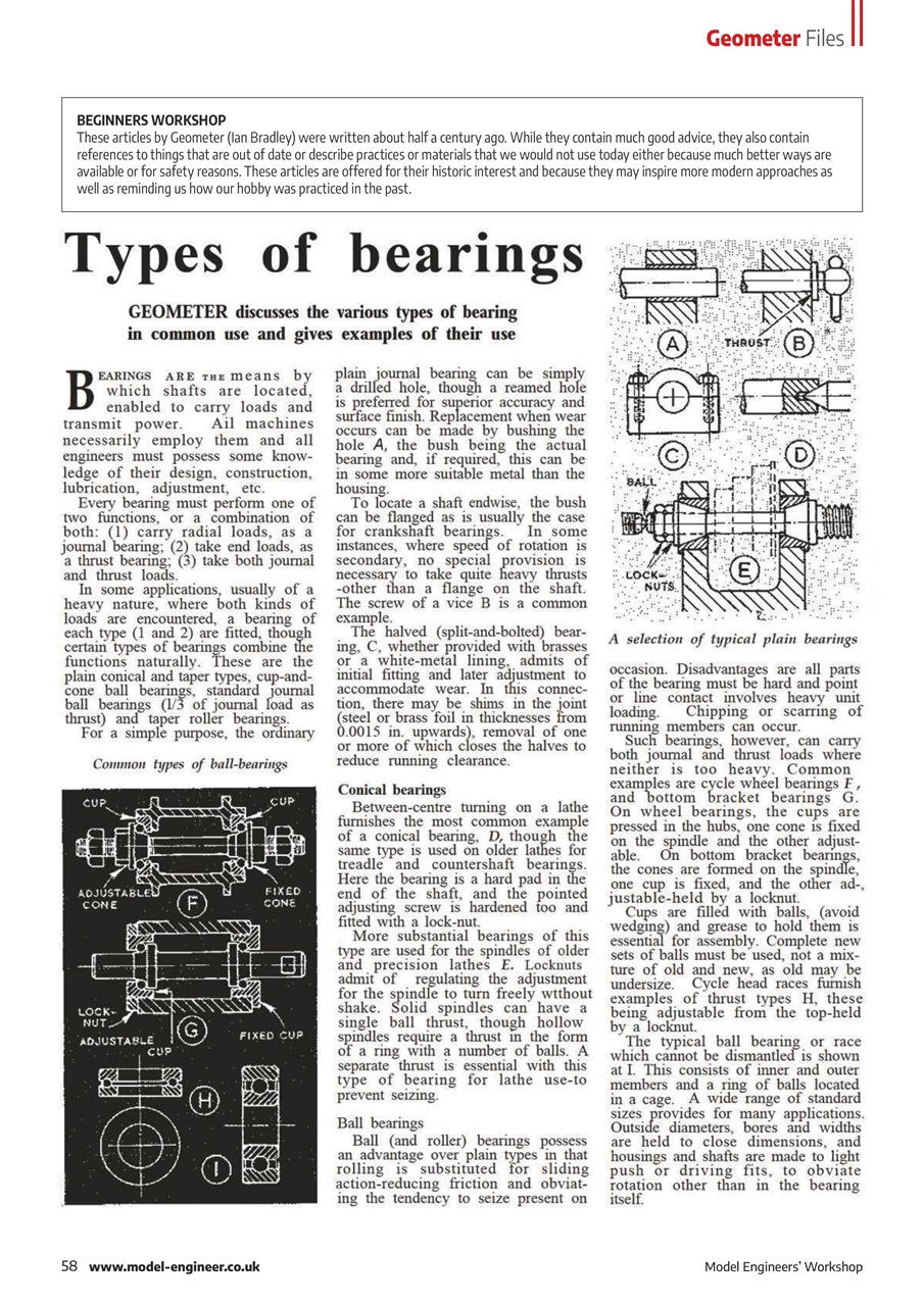 Model Engineer & Workshop Magazine Preview Pages