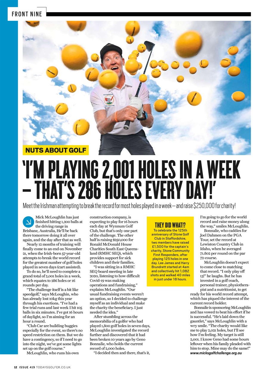 Today's Golfer Preview Pages