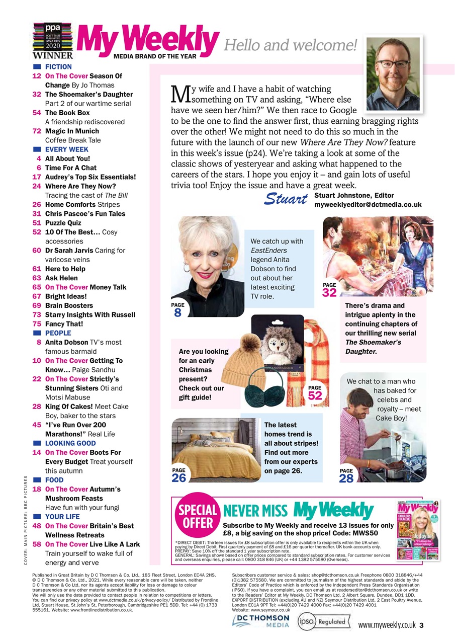 My Weekly Preview Pages