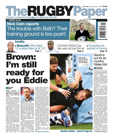 The Rugby Paper issue 17 Oct 2021
