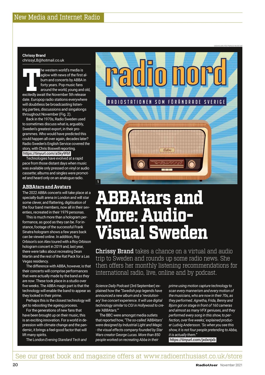 Radio User Preview Pages