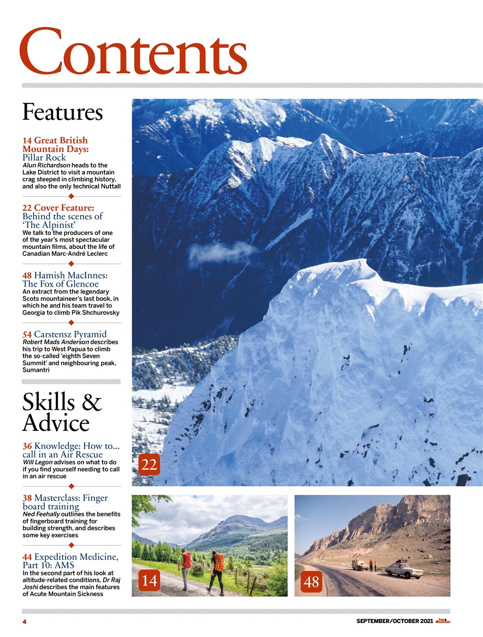 Trek & Mountain Magazine Preview Pages