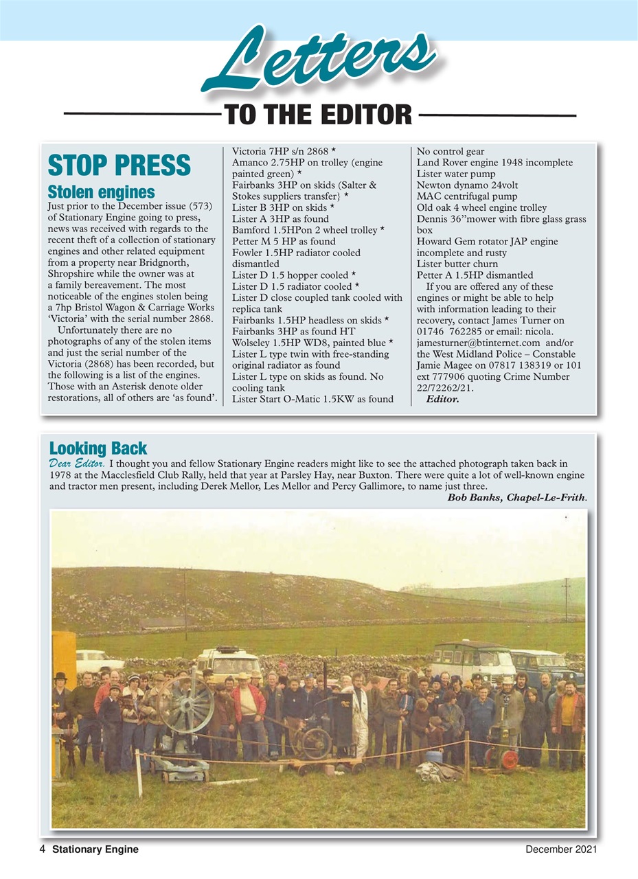 Stationary Engine Preview Pages