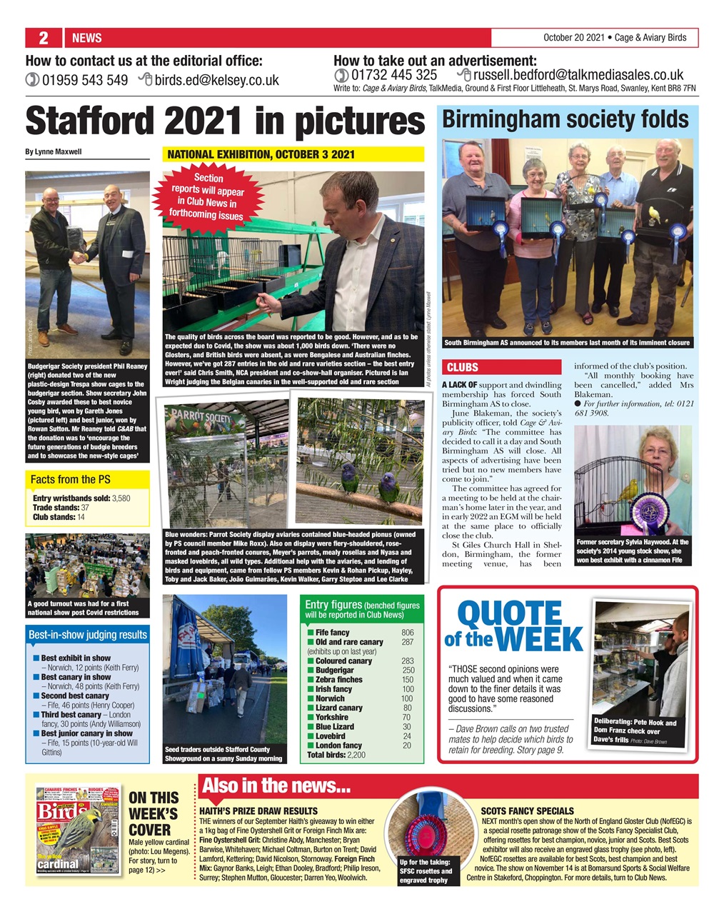 Cage & Aviary Birds Preview Pages